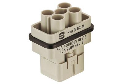 Han Q 4/2 Male Insert Crimp Term