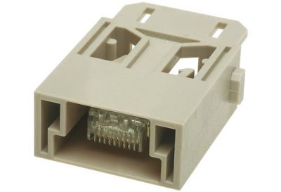 Han RJ45 module, male for plugs