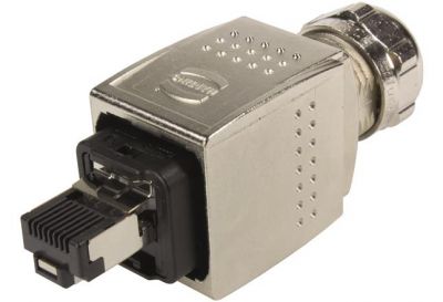 Han PP metal V14 RJ45 Cat5 plug 4p IDC