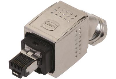 Han PP RJ45 PN metal plug set 45° bottom