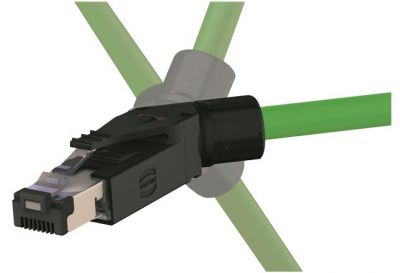 RJI RJ45 PN plug Cat5, 4p IDC angled