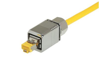 HPP V4 RJ45 10G plug Cat6 8p, metal