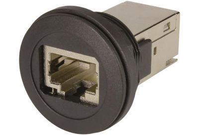 har-port RJ45 coupler Cat.6 black