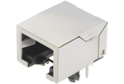 RJI RJ45 jack Cat.5 THT angled