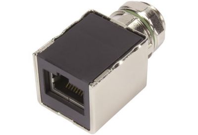 Adapter M12 RJ45 Cat 6a straight