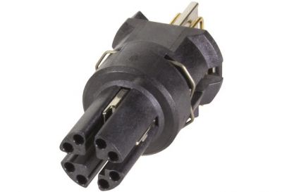 M12 CAT6a receptacle angled