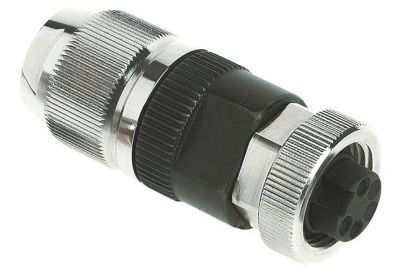 Circular Connector w. Harax 7/8" L 5 F