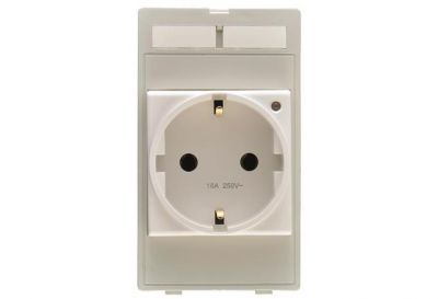 Plug socket module Germany w. LED (VDE)