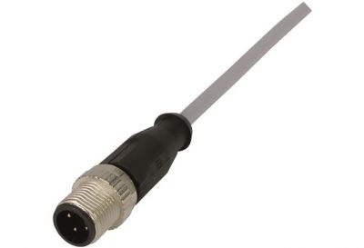 M12 Cable Assembly A-cod st/- m/- 1,0m