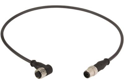 M12 Cable Assembly A-cod st/an m/f 0,5m