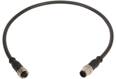 M12 Cable Assembly A-cod st/st f/m 0,5m