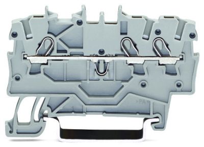 3-conductor through terminal block1 mm², gray