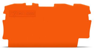 End and intermediate plate0.7 mm thick, orange