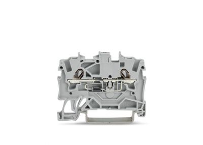 Component terminal block2-conductor, gray