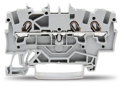 3-conductor through terminal block1.5 mm², gray
