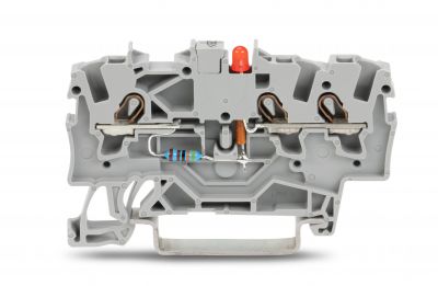 Component terminal block3-conductor, gray