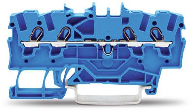 4-conductor through terminal block1.5 mm², blue