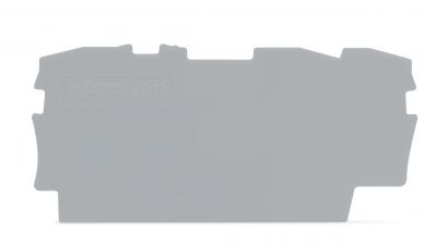 End and intermediate plate0.8 mm thick, gray