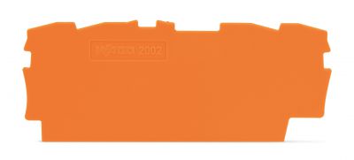 End and intermediate plate0.8 mm thick, orange