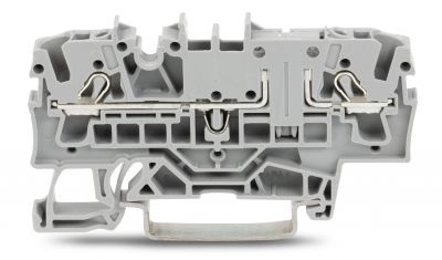 2-conductor through terminal block2.5 mm², gray