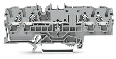 4-conductor carrier terminal blockgray