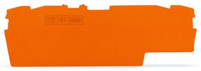 End and intermediate plate1 mm thick, orange