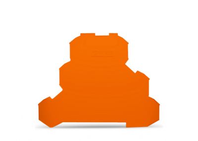 End and intermediate plate0.8 mm thick, orange