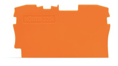 End and intermediate plate1 mm thick, orange