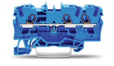 3-conductor through terminal block4 mm², blue