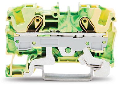 2-conductor ground terminal block6 mm², green-yellow