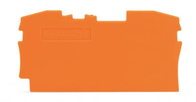 End and intermediate plate1 mm thick, orange