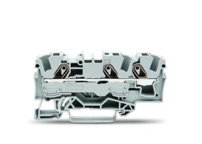 3-conductor through terminal block6 mm², gray