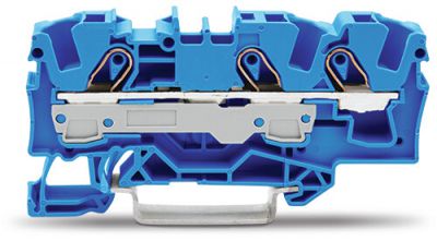 3-conductor through terminal block6 mm², blue