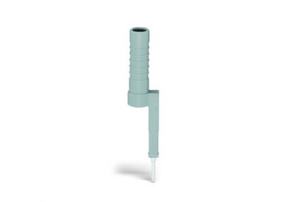 Test plug adapterfor 4 mm Ø test plugs for testing TOPJOB®S blocks, gray