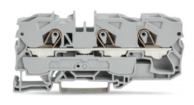 3-conductor through terminal block10 mm², gray