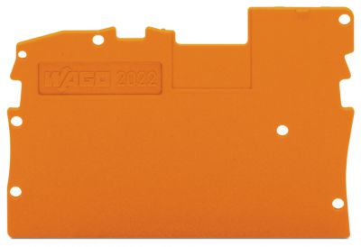 End and intermediate plate1 mm thick, orange