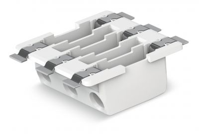 Through-Board SMD PCB Terminal Block0.75 mm² Pin spacing 6.5 mm 3-pole, white