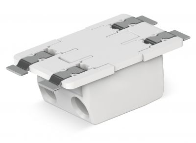 Through-Board SMD PCB Terminal Block0.75 mm² Pin spacing 6.5 mm 2-pole, white