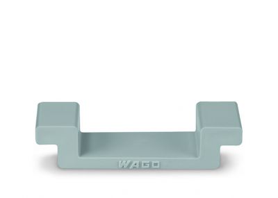 Edge guardsfor DIN 35 rail (7.5 mm high), gray