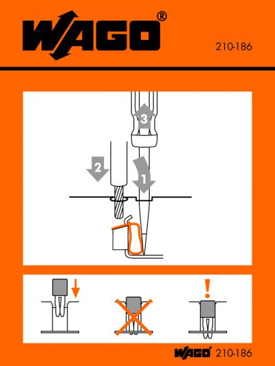 Stickers for operating instructionsfor front-entry, rail-mounted tbs 279 to 285 Series