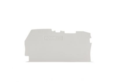 End and intermediate plate0.8 mm thick, gray