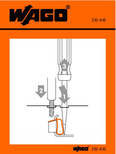 Stickers for operating instructionsfor CAGE CLAMP®, universal