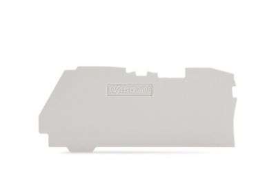 End and intermediate plate1 mm thick, gray