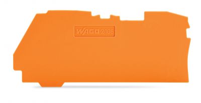 End and intermediate plate1 mm thick, orange