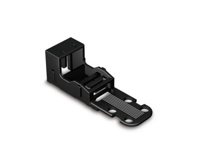 Mounting carrierfor 2-conductor terminal blocks 221 Series - 4 mm², black