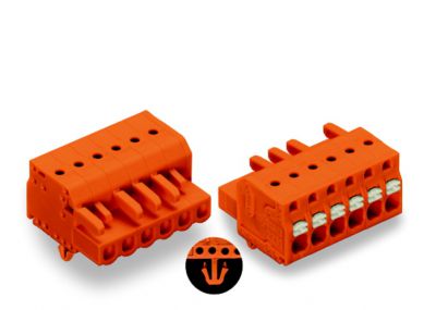 1-conductor female plugorange