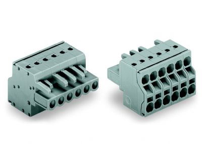 2-conductor female connectorgray