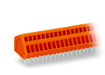 PCB terminal block0.5 mm² Pin spacing 2.54 mm 5-pole, orange