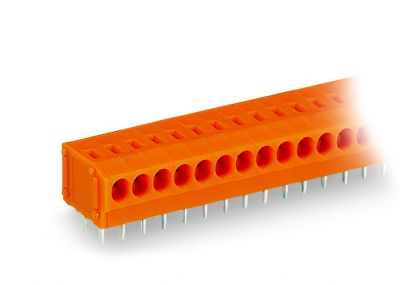 PCB terminal block1.5 mm² Pin spacing 3.81 mm 2-pole, orange