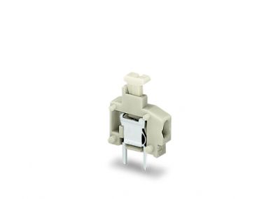 Stackable PCB terminal blockpush-button 1.5 mm² Pin spacing 3.96 mm 1-pole, light gray